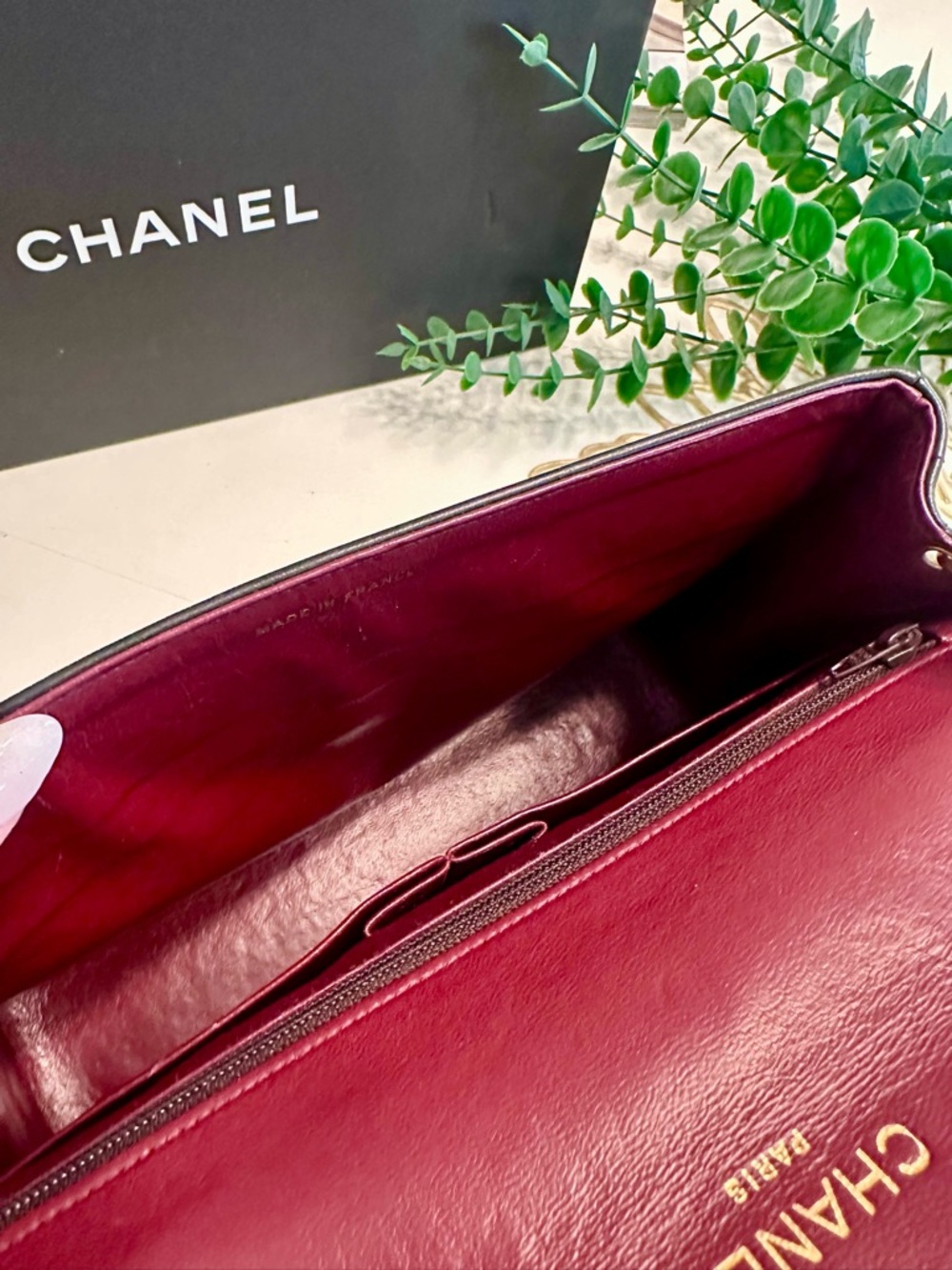 CHANEL Classic Flap Leather Mademoiselle Bag Black - Picture 6 of 16
